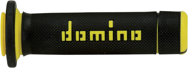 Domino - 06301788 - ATV Grips - Black/Yellow
