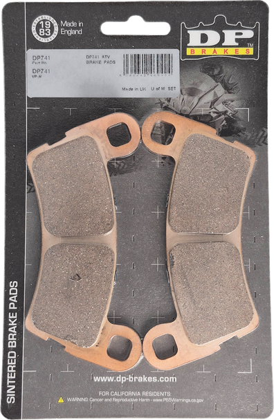 Dp Brakes - 17213651 - Sintered Brake Pads - Polaris XD1500 - Rear