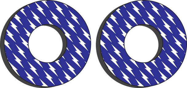 Factory Effex - 06302408 - Grip Donuts - Yamaha Blue/White