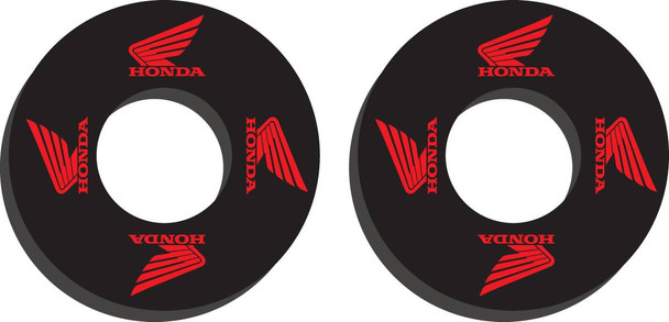 Factory Effex - 06302409 - Grip Donuts - Honda Red/Black