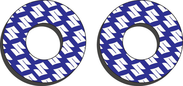 Factory Effex - 06302411 - Grip Donuts - Suzuki Blue/White