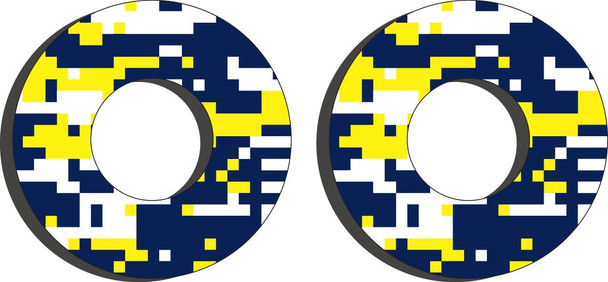 Factory Effex - 06302413 - Grip Donuts - Husqvarna Blue/Yellow