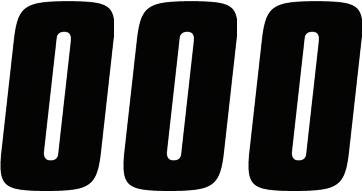 Factory Effex - 43100244 - FX Factory Number 0 - Black - 4"