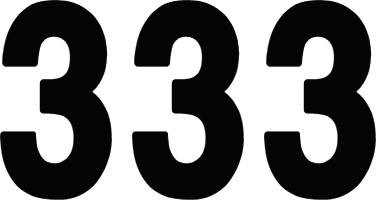 Factory Effex - FX024343 - Pro Number 3 - Black - 7"
