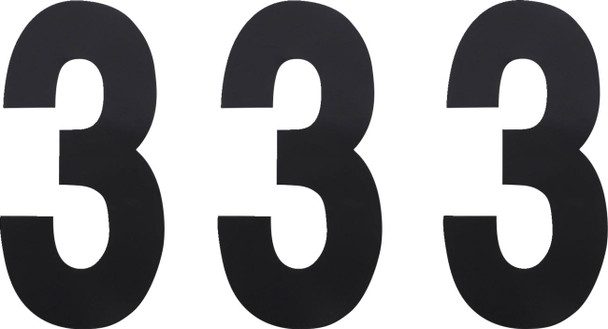 Factory Effex - FX024453 - FX Number 3 - Black - 6"