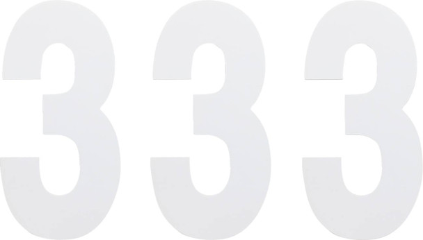 Factory Effex - FX024463 - FX Number 3 - White - 6"