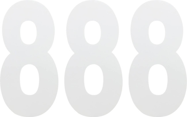 Factory Effex - FX024468 - FX Number 8 - White - 6"