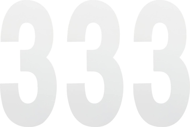 Factory Effex - FX024483 - FX Number 3 - White - 8"