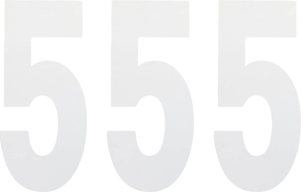 Factory Effex - FX024485 - FX Number 5 - White - 8"