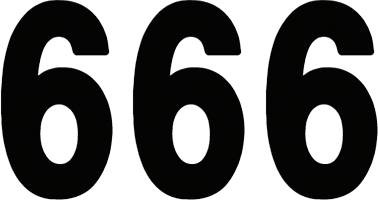 Factory Effex - FX030276 - Mini Pro Number 6 - Black - 5"