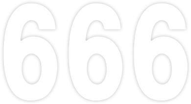 Factory Effex - FX042566 - Mini Pro Number 6 - White - 4"
