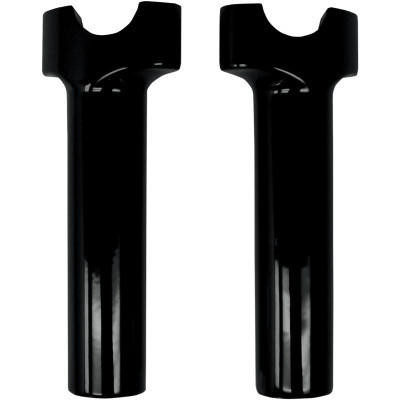 Drag Specialties 6" Buffalo Billet Aluminum Handlebar Risers - Black