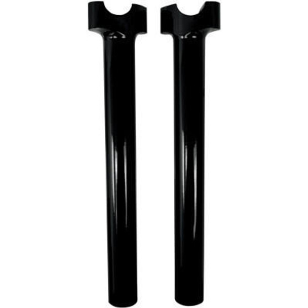  Drag Specialties 12" Buffalo Billet Aluminum Handlebar Risers - Black 