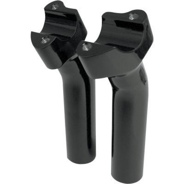  Drag Specialties 5.5" Buffalo Billet Aluminum Pullback Handlebar Risers - Black 