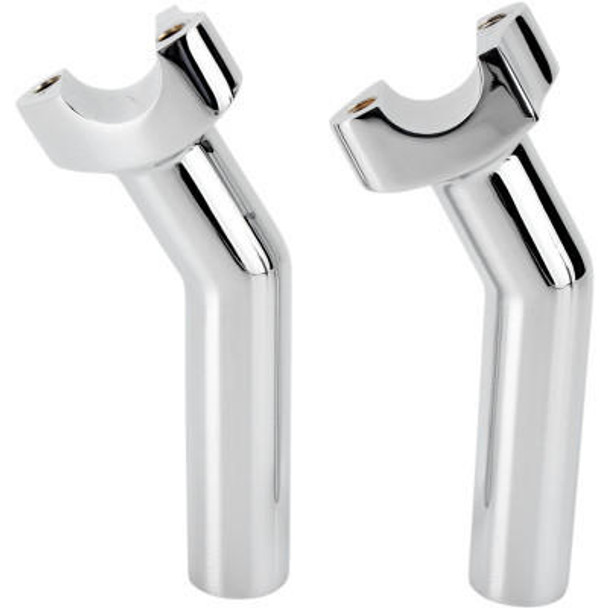  Drag Specialties 5.5" Forged Aluminum Pullback Handlebar Risers - Chrome 