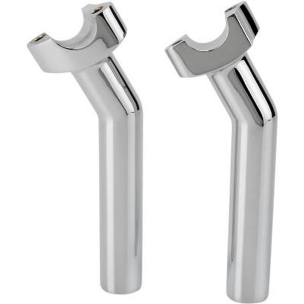  Drag Specialties 6.5" Forged Aluminum Pullback Handlebar Risers - Chrome 