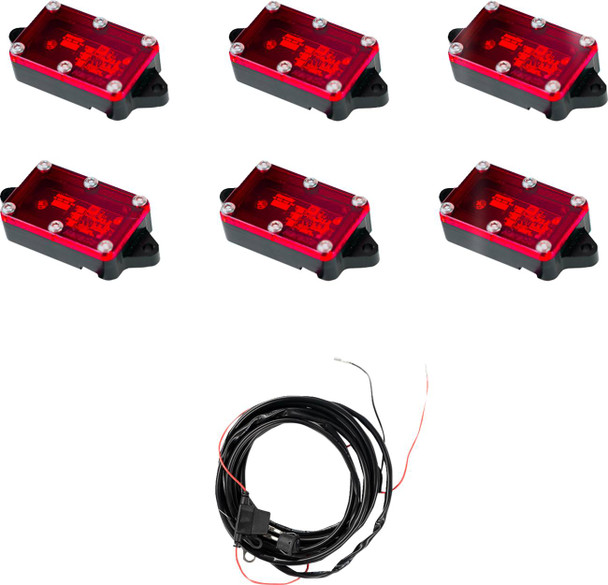 Heretic - 20403089 - Rock Light - Red - 6 Pack
