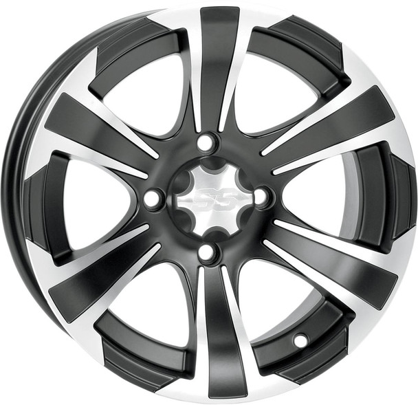 Itp - 02300386 - Wheel - SS312 - Front/Rear - Black Machined - 12x7 - 4/137 - 5+2