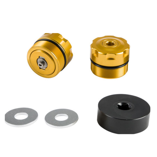 Patriot Suspension Preload Adjusters for 49mm Harley - Gold