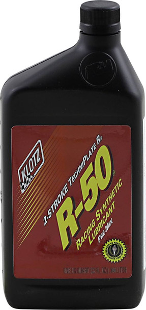 Klotz Oil - 36020050 - R-50 Racing TechniPlate® Synthetic 2-Stroke Premix Oil - 1 U.S. quart