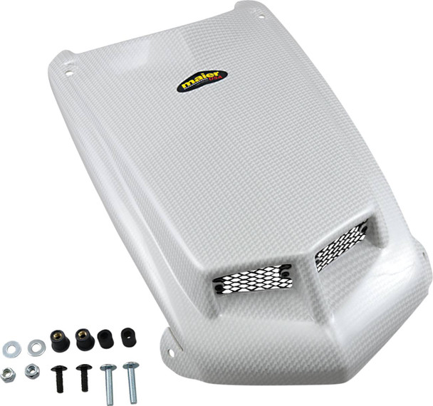 Maier - 05202736 - ATV Hood Cover - TRX450R - White-Carbon
