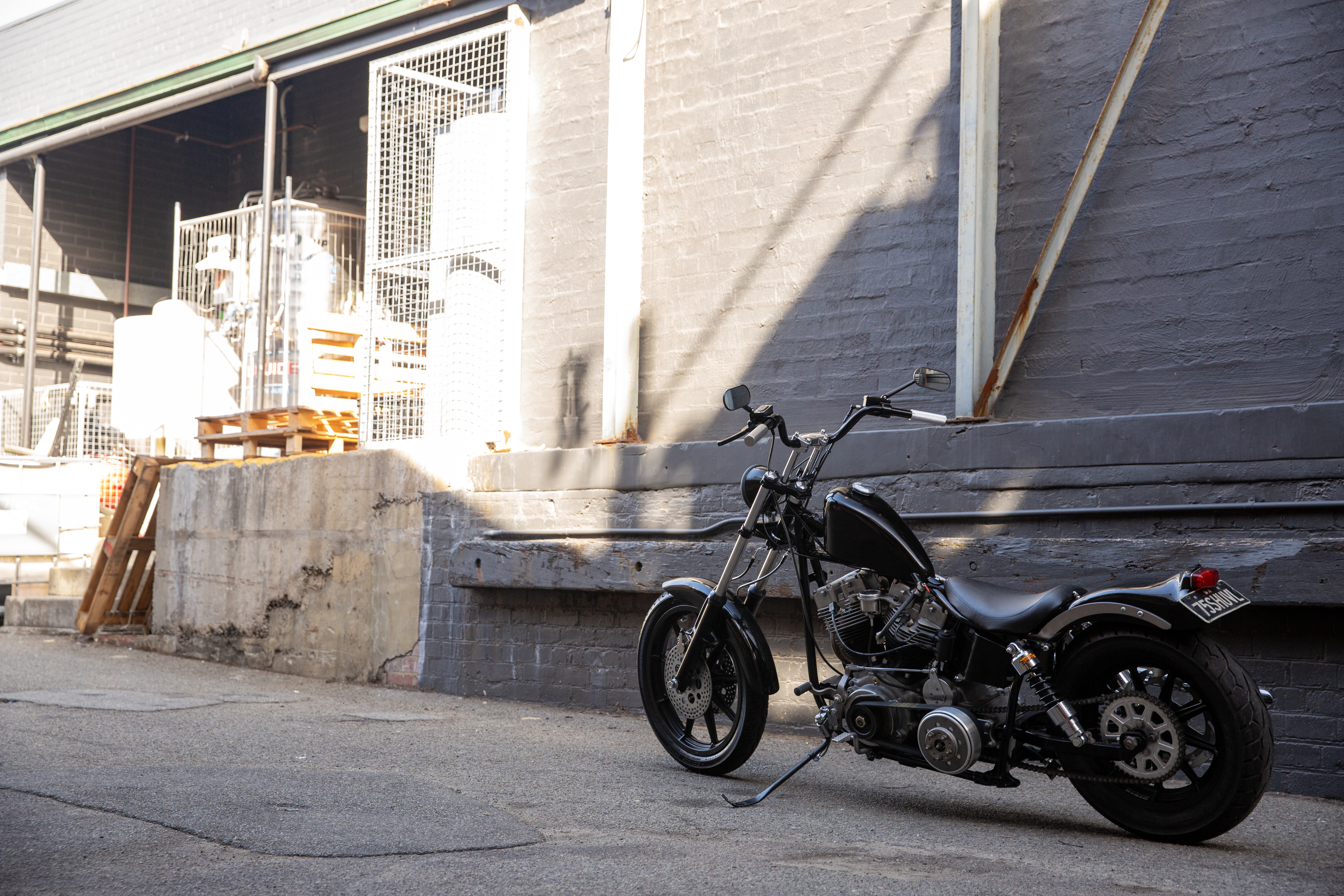 1975 FLH Shovelhead Chopper Side View