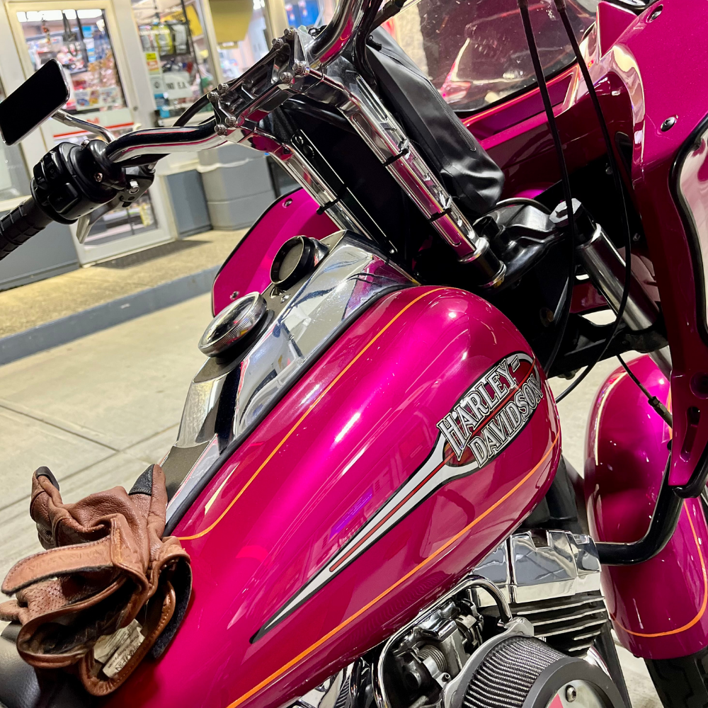 Magenta Glide tank detail Bright Wineberry Sunglo