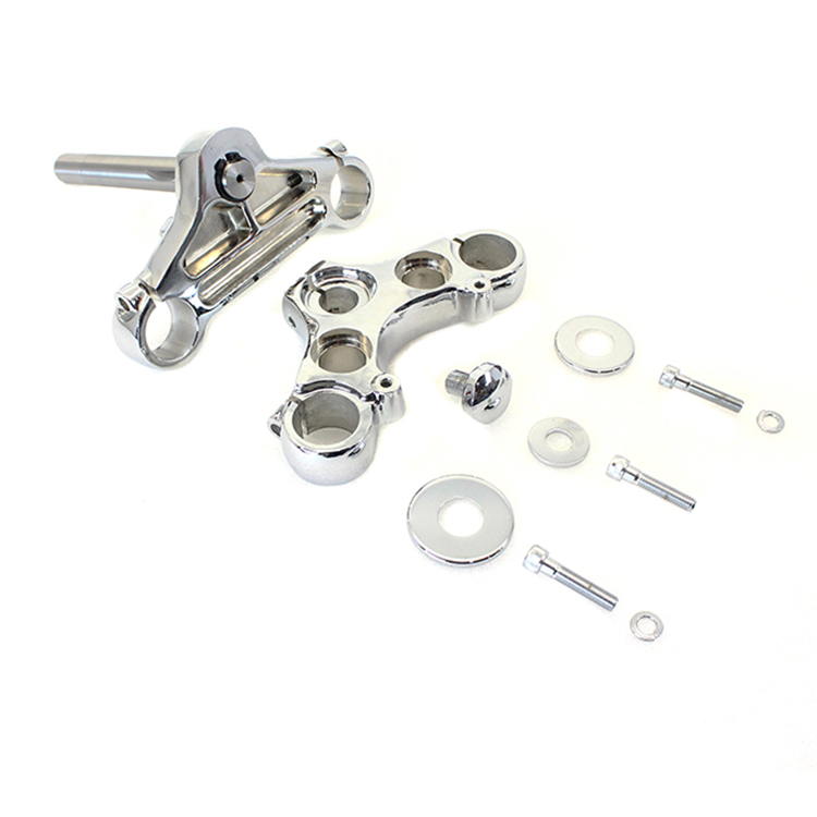 V-Twin - 39mm Triple Tree Set Chrome for '90-'05 FXD
