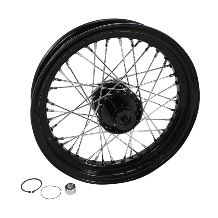 Drag Specialties 40 Spoke Black Laced Wheel 16” x 3” fits '86-'99