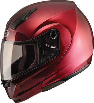 GMAX - MD04 Modular Motorcycle Helmet - Wine Red