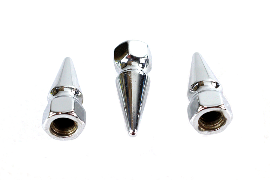 V-Twin - 6913-3 - Chrome Pike Nut 3/8 inch-16 Coarse Thread