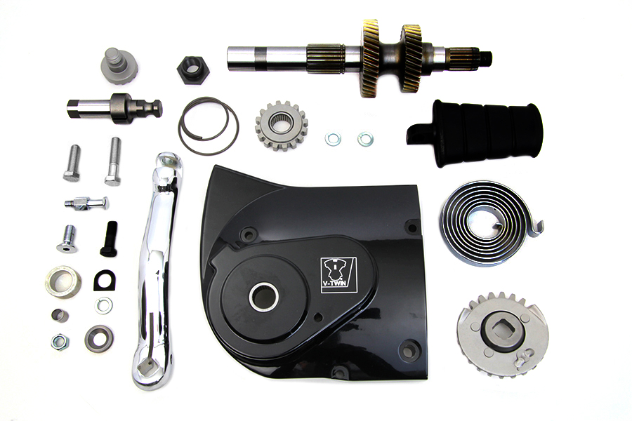 V-Twin - 22-0589 - Kick Starter Conversion Kit Black