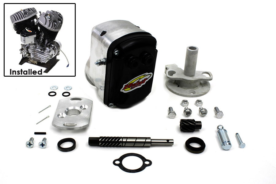 V-Twin - 32-1137 - Magneto Assembly with Shaft and Fixed Mount Base