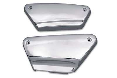 小物 koko V-Twin - Chrome Steel Side Cover Set - Fits '84-'94 FXR/FXRS Models