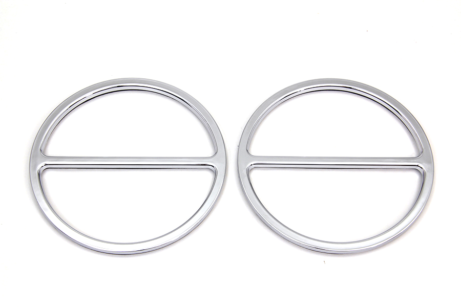 V-Twin - 49-0736 - Chrome Cross Bar Front Speaker Grill Set