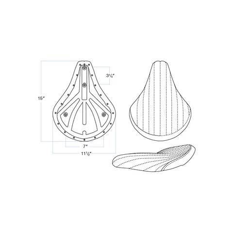 Biltwell Slimline Solo Seat Smooth / Diamond / Tuck & Roll, Customhoj