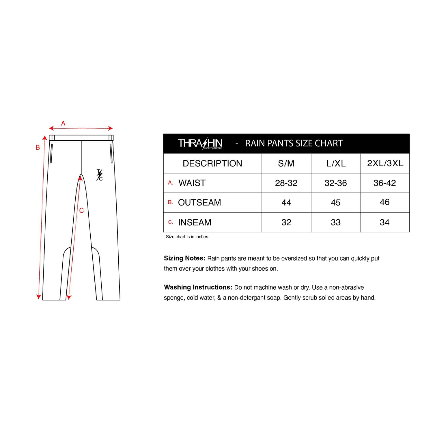 Thrashin Supply Black Mission Waterproof Rain Pants