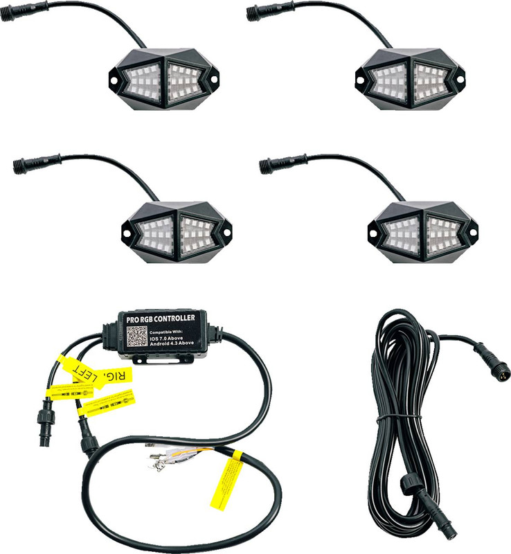 Whipitlightrods - 20402952 - 4 Pod Rock Light