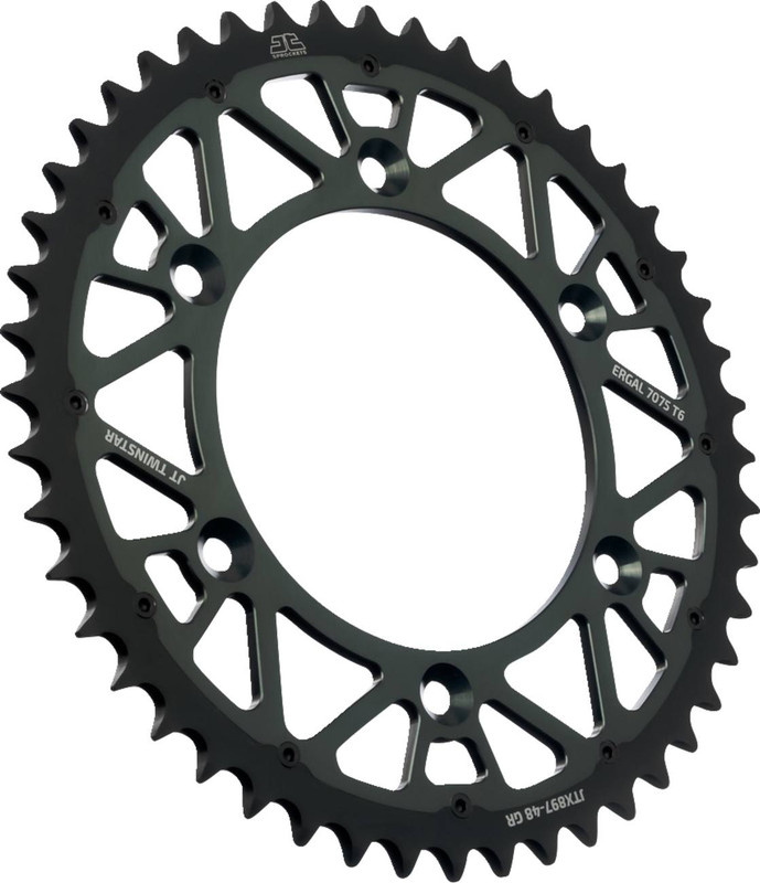 Jt Sprockets - JTX897.48GR - Steel Rear Sprocket - Graphite - 48 Tooth