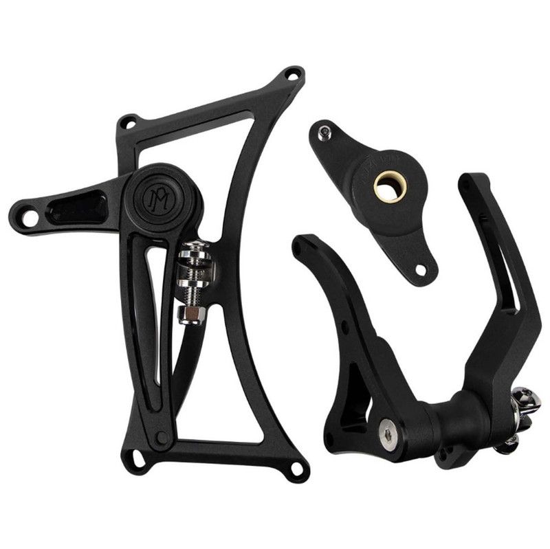 Performance Machine - Black Mid Controls fits '09-'13 Harley Touring Models