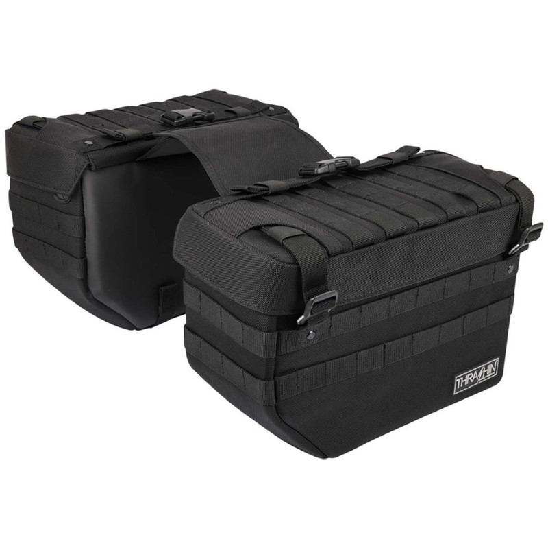 Thrashin Supply - Expedition Saddlebag - Fits Softail, Dyna, XL and custom models; Softail, Dyna, FXR, XL and custom mod