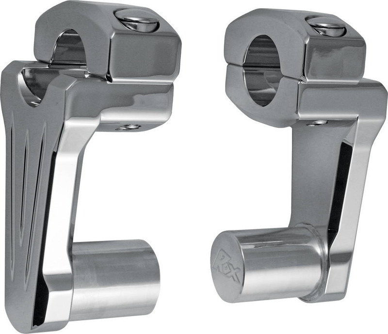 Cox Riser Rox - 4R-P2CC02 - Pivoting Handlebar Riser Chrome 2