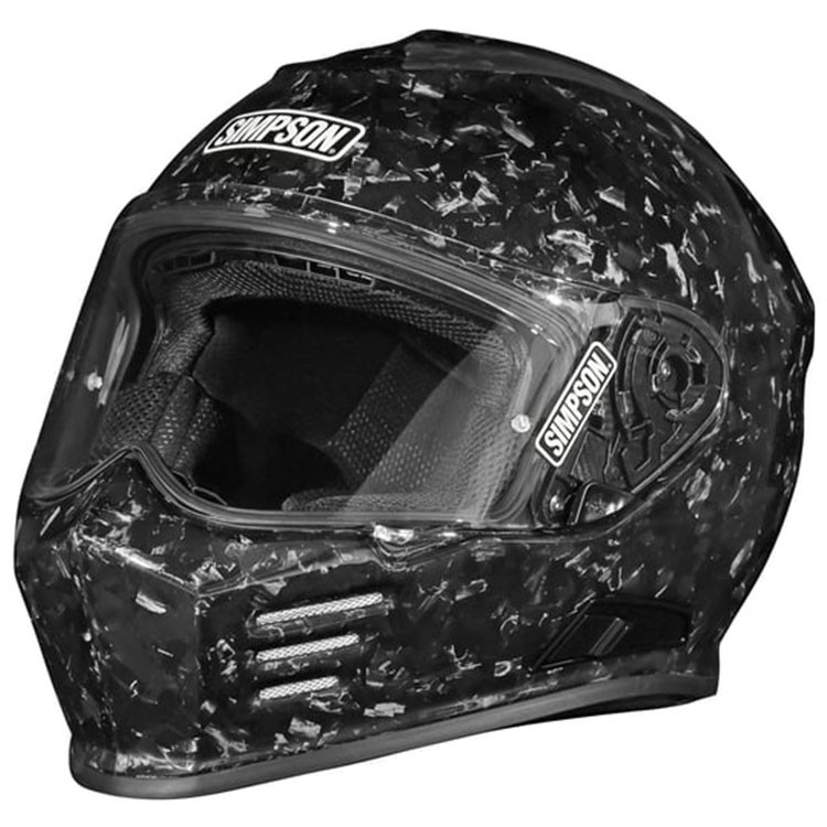 black simpson football helmet SPBM2 Speed Bandit Full Face Racing Size - Medium - Gloss - Clear Shield Included selling helmets with the classic Bandit look for the motorcycle rider Simpson Venom black helmet 22.06