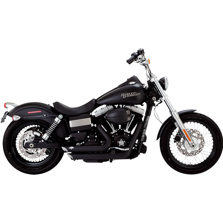 バンス＆ハインズ Shortshots Staggered スポーツスター〜03 Vance & Hines Black Shortshots Staggered Exhaust for 2014-2022