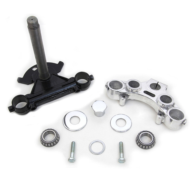 Kit Triple Arbre Chromé Mid-glide 39mm – Pour Harley 88-99 FXR, Sportster, Dyna – Fabriqué USA