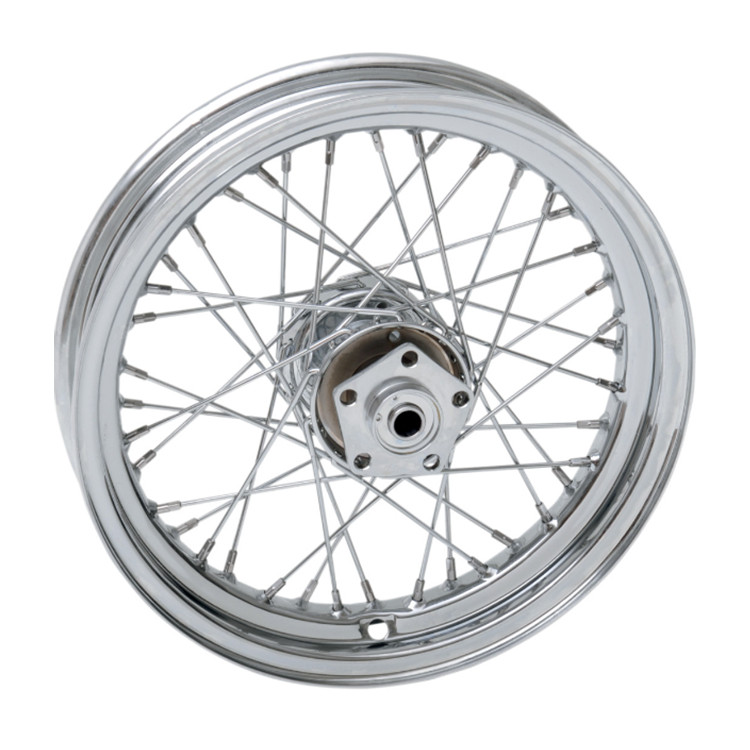 Drag Specialties 40 Spoke Chrome Laced Wheel 16” x 3” fits '73-'84