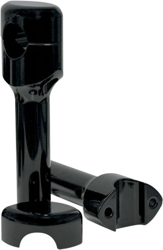La Choppers - LA-7406-06B - Hefty Smooth Handlebar Risers for 1-1/4 ...