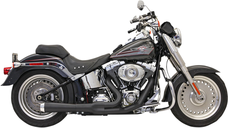 Bassani - Road Rage 2-into-1 Exhaust Systems Black, Short - Fits '86 ...