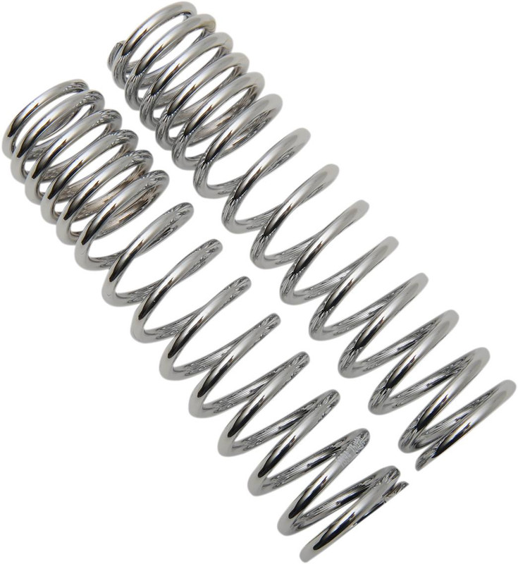 Progressive Spring Shackle Progressive Suspension - 03-1368C - Shock Springs - 105-150 lb/in - Chrome