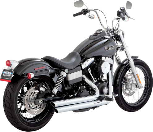 Vance & Hines - Big Shots Staggered w/ Slash-cut End Caps - Chrome